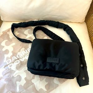 Dagne Dove Kitty Crossbody Purse - black, like new, dust bag included